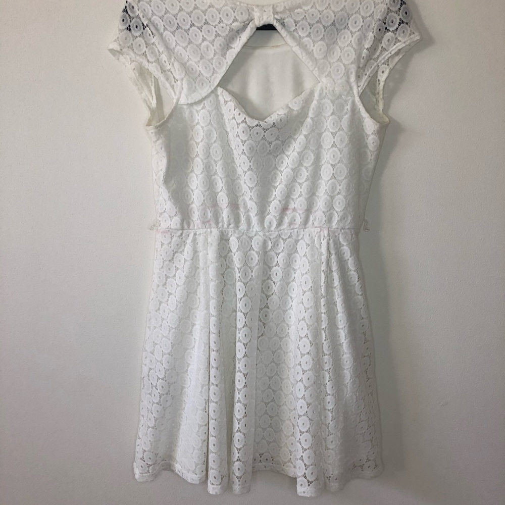Iz Byer Eyelet Dress